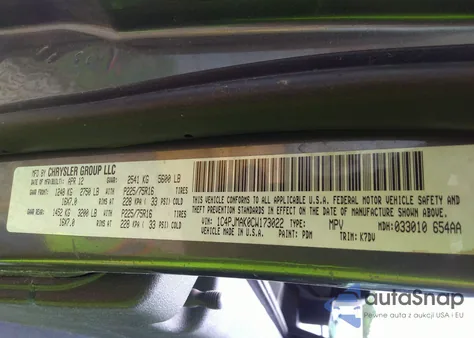 2012 Jeep Liberty Sport z USA, uszkodzony, nr VIN 1C4PJMAK0CW173022